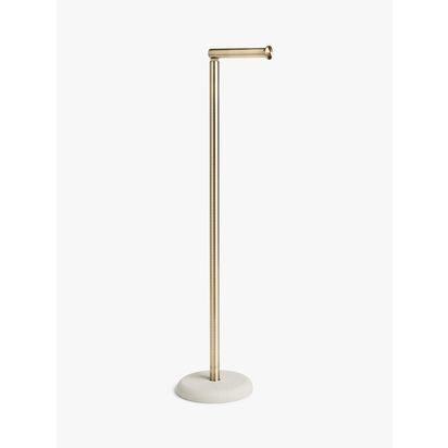 John Lewis Drift Toilet Butler, Brass Finish Natural | H65 x Dia.15cm