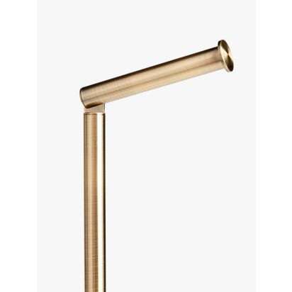 John Lewis Drift Toilet Butler, Brass Finish Natural | H65 x Dia.15cm
