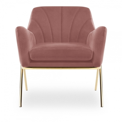 Cult Studio Bailey Accent Armchair, Rose Pink Velvet