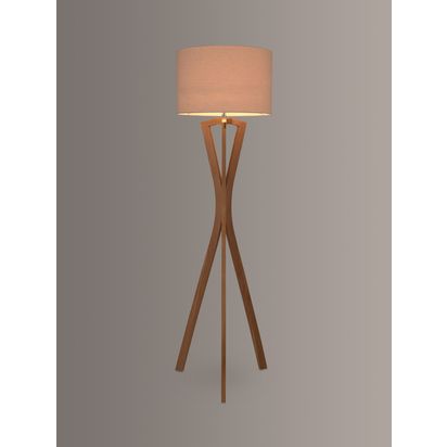 John Lewis Hourglass Floor Lamp, Oak Oak | H160.5 x W47 x D47cm