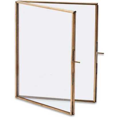 Nkuku Danta Folded Photo Frame - Brass - Small