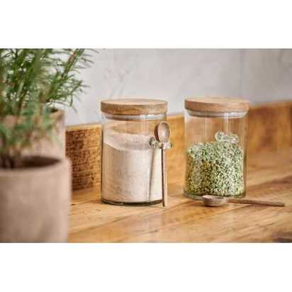 Nkuku Kossi Storage Jar With Spoon - Small