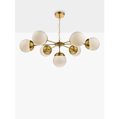 Där Bombazine Multi Armed Ceiling Light, Brass Brass