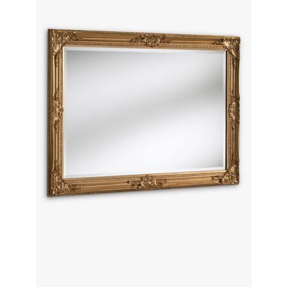 Yearn Baroque Rectangular Wood Framed Wall Mirror Gold | 74 x 104cm