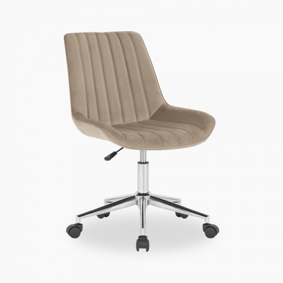 Taylor Office Chair, Taupe Velvet