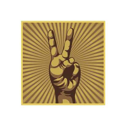 Framed Peace Sign Art Print