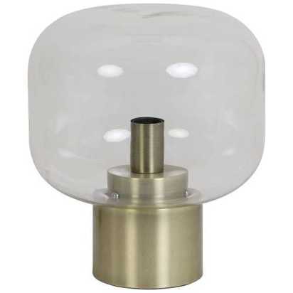 Light and Living Arturan Table Lamp - Clear & Bronze - Large