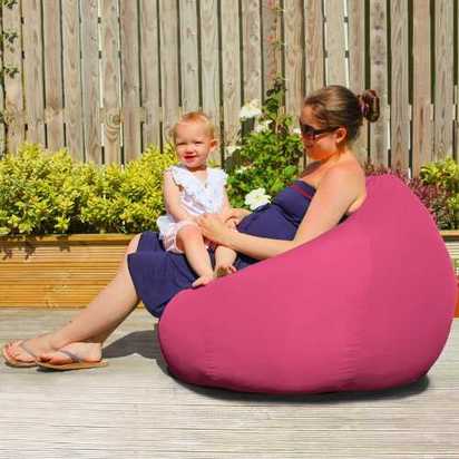 rucomfy Slouchbag Indoor & Outdoor Bean Bag - Cerise Pink