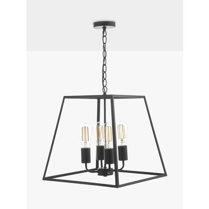 Där Academy Lantern Ceiling Light Black