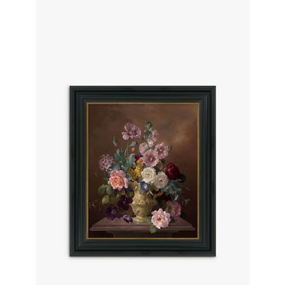 Brookpace Lascelles 'Still Life Of Flowers In Vase' Framed Canvas, 61 x 51cm, Multi Multi | H61 x W51 x D5cm