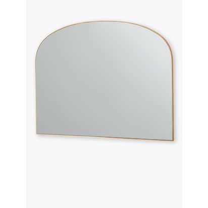 Yearn Wood Framed Overmantle Wall Mirror, 70 x 92cm Gold | H70 x W92 x D2cm
