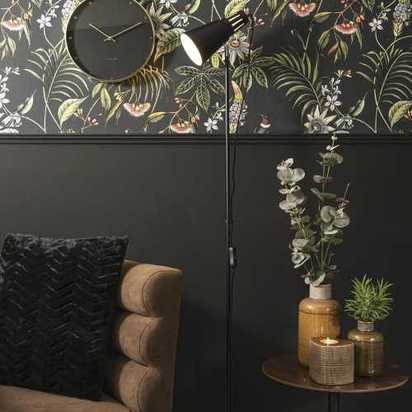 Leitmotiv Cone Floor Lamp - Black