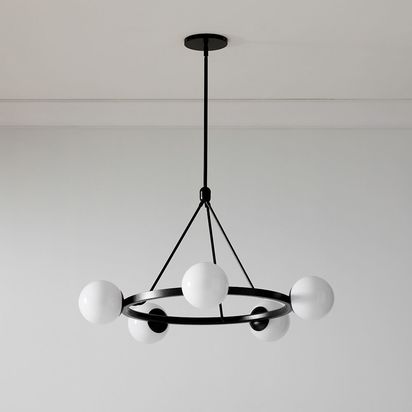 Hayes 6 Lights Chandelier, Champagne
