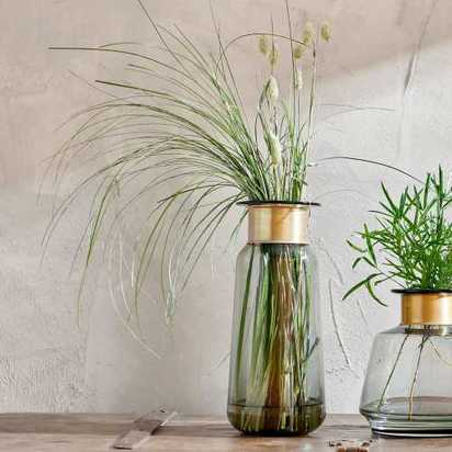 Nkuku Miza Tall Vase - Grey