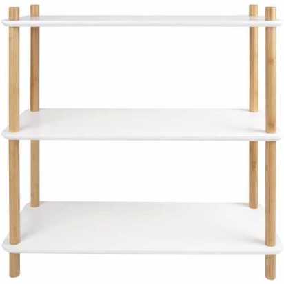 Leitmotiv Simplicity Low Shelving Unit - White