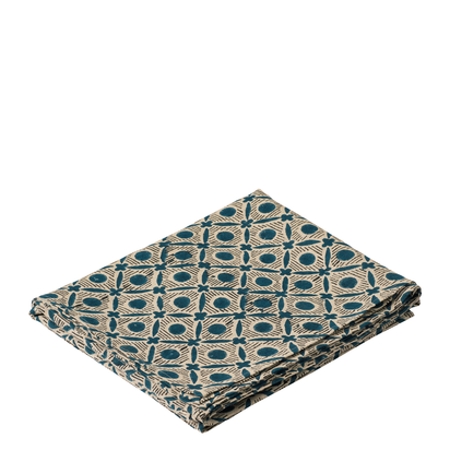 Nostell Diamonds Tablecloth - Indigo