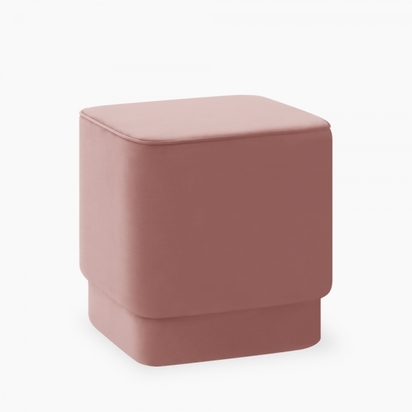 Soho Pouffe, Rose Pink Velvet