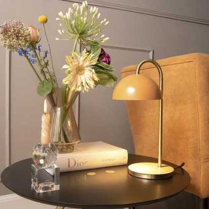 Leitmotiv Dome Table Lamp - Ochre Yellow