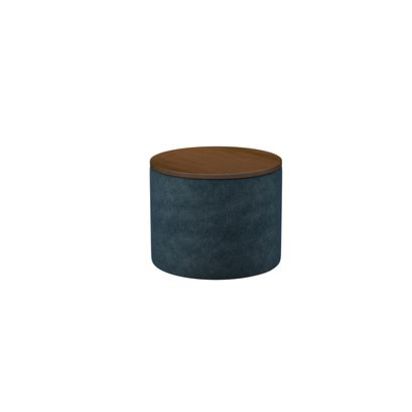 Ringo Storage Drum in Kingfisher Soft Chenille
