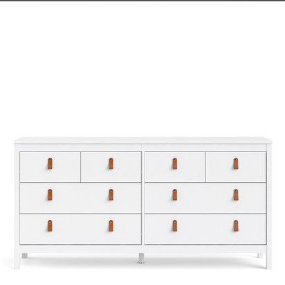Riverton Double Dresser 4+4 Drawers in White