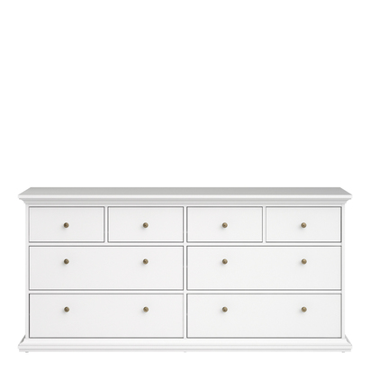 Sutton Chest of 8 Drawers in White