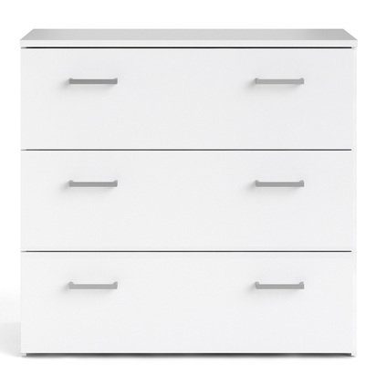 Linden 4 Chest of 3 Drawers in White