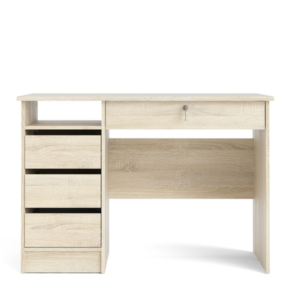 Function Plus Desk (3+1) handle free Drawer in Oak