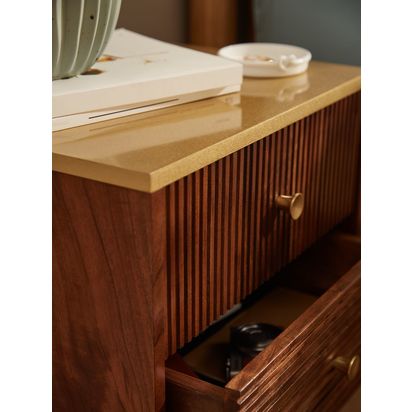John Lewis Padma 2 Drawer Bedside Table