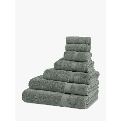 John Lewis Egyptian Cotton Towels Dove Grey | H40.00cm * D65.00cm