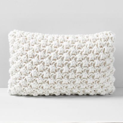 Bobble Knit Cushion Cover, Natural, 30 cm x 53 cm
