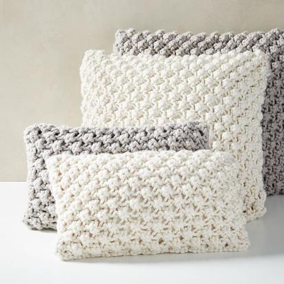Bobble Knit Cushion Cover, Natural, 30 cm x 53 cm
