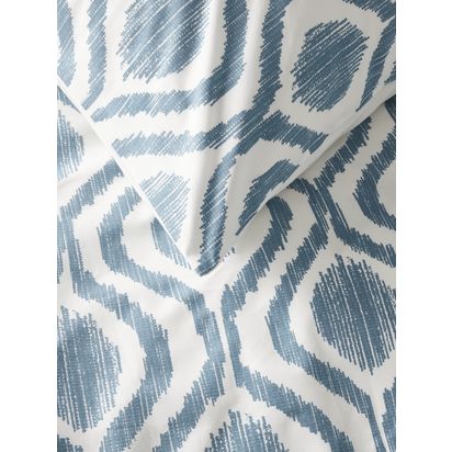 John Lewis Trellis Ikat Duvet Cover Set Midnight Blue | H1.00cm * W260.00cm * D220.00cm