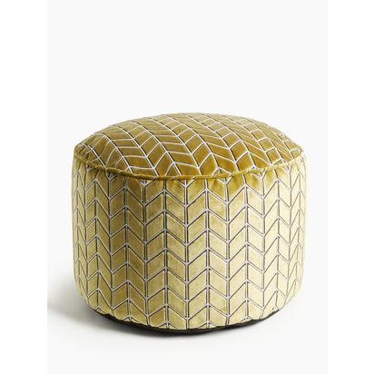 Harlequin Perplex Pouffe, Ochre Ochre | H38 x W55 x D55cm