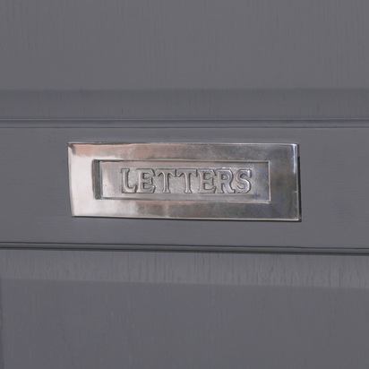 Aluminium Polished Door Letter Plate 10"