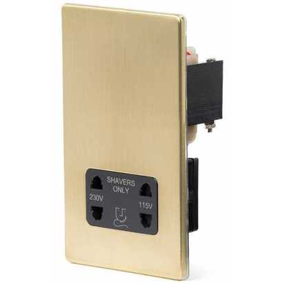 Soho Lighting Savoy 1 Gang Shaver Socket