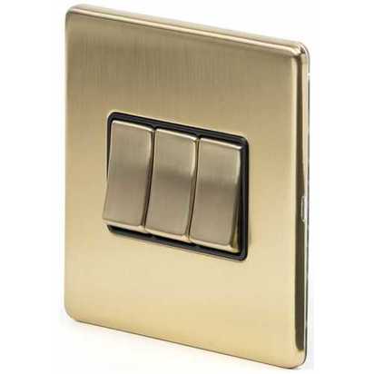 Soho Lighting Savoy 3 Gang 2 Way Switch