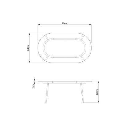 John Lewis + Swoon Urella Glass Coffee Table, Clear/Gold