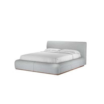 Sunday King Divan Bed in Frost Highland Tweed