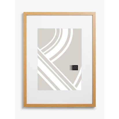 John Lewis Poster Frame & Mount Wood Effect | 62.6 x 47.6 x 2.5cm