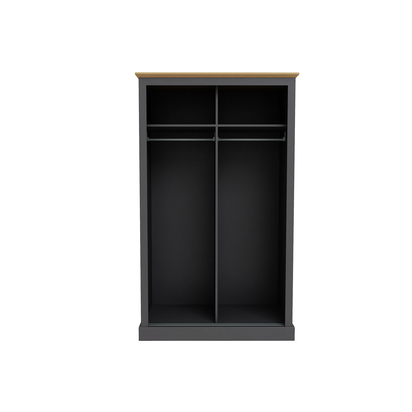 DEVON 2 DOOR SLIDING WARDROBE CHARCOAL
