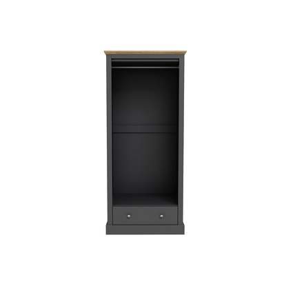 DEVON 2 DOOR WARDROBE CHARCOAL