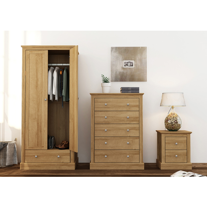 DEVON 5 DRAWER CHEST OAK
