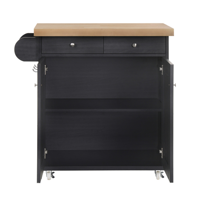 PORTLAND KITCHEN ISLAND BLACK