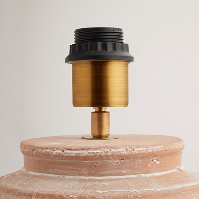 Smaller Ambrose Table Lamp in Natural Terracotta