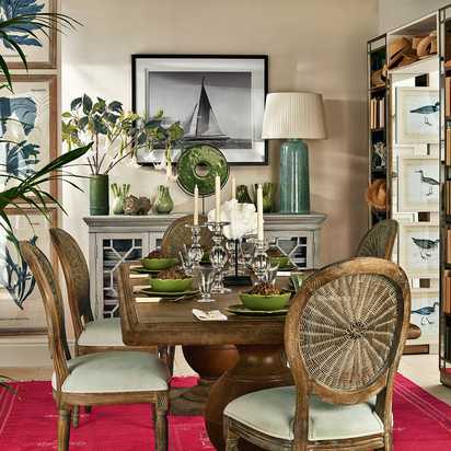 Rectangular Callanish Indoor/Outdoor Dining Table - Brown