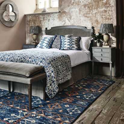 Areca Cushion Cover - Air Force Blue