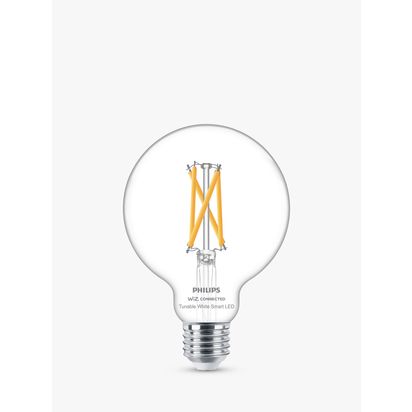 Philips Smart LED G95 E27 Tunable White Clear Filament Smart Light Bulb Clear