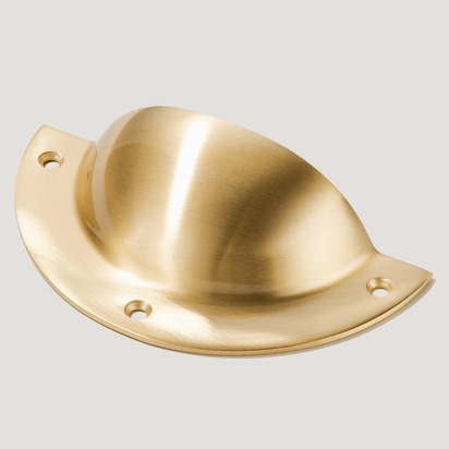 HESTON Cup Pull Handle - Brass | Default Title