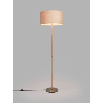 John Lewis Parawood Floor Lamp, Light Brown Light Brown | H165 x Dia.48.2cm