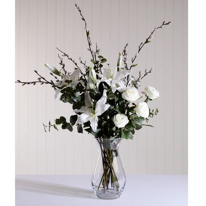 LSA International Flower Grand Posy Vase, H32cm, Clear Clear | Height: 32cm